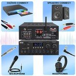 Pyle Bluetooth Stereo Amplifier with Remote Control