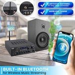 Pyle Bluetooth Stereo Amplifier with Remote Control