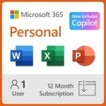 Microsoft 365 Personal 12-Month Subscription for 1