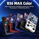 R36MAX Retro Handheld Game Console with 18000 Games