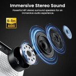 HAPPRUN 1080P Bluetooth Outdoor Movie Projector