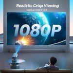 270° Adjustable Mini Projector with WiFi & Bluetooth