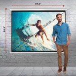Pyle 84-Inch Manual Pull-Down Projector Screen