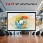 Pyle 84-Inch Manual Pull-Down Projector Screen