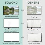 TOWOND 84" Portable Wrinkle-Free Projector Screen