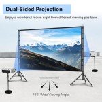 TOWOND 200 Inch Portable Outdoor Projector Screen