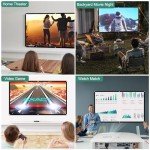 TOWOND 84" Portable Wrinkle-Free Projector Screen