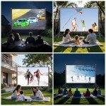 TOWOND 200 Inch Portable Outdoor Projector Screen