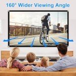 60-Inch Portable 4K Projector Screen for Movies
