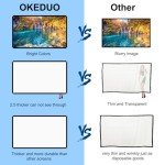 60-Inch Portable 4K Projector Screen for Movies