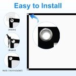 60-Inch Portable 4K Projector Screen for Movies