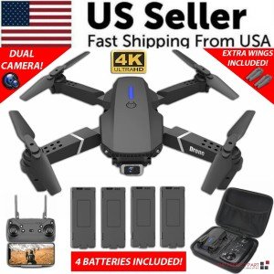 2025 RC Drone with 4K Dual Camera & 4 Batteries