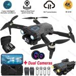 2024 RC Drone with 4K Dual Camera & 4 Batteries