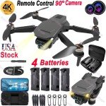 2024 RC Drone with 4K Dual Camera & 4 Batteries