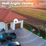2K Wireless Security Cameras with Solar Power - 2 Pack