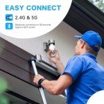 2K Wireless Light Bulb Security Camera 2-Pack