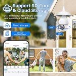 2K Wireless Light Bulb Security Camera 2-Pack