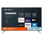 ONN 50-Inch 4K HDR Smart TV with Wall Mount