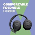 JBL Tune 720BT Wireless Over-Ear Headphones - Black