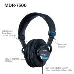 Sony MDR7506 Professional Studio Headphones