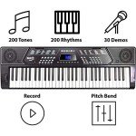 RockJam 61-Key Keyboard with Stand and Accessories