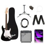 Fender Squier Stratocaster Beginner Guitar Kit with Amp