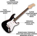 Fender Squier Stratocaster Beginner Guitar Kit with Amp