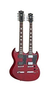 IYV 18 String Electric Guitar - Trans Red