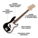Fender Squier Precision Bass Guitar - Beginner Friendly