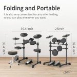 AODSK Beginner Electric Drum Set for Kids