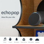 Amazon Echo Pop - Smallest Alexa Speaker, Charcoal