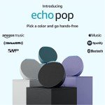 Amazon Echo Pop - Smallest Alexa Speaker, Charcoal