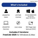 CAD 2D/3D Graphic Modeling Software for Windows & Mac