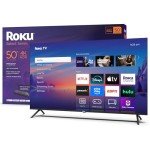 50-Inch Roku Smart TV 2025 with Voice Remote