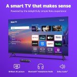 50-Inch Roku Smart TV 2025 with Voice Remote