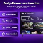 50-Inch Roku Smart TV 2025 with Voice Remote