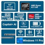 HP OmniBook X 14" 2-in-1 Touch Laptop