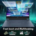 HP Victus 15 Gaming Laptop, Intel i7, RTX 4060