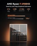 KAMRUI AM21 Mini Gaming PC Ryzen 9 6900HX
