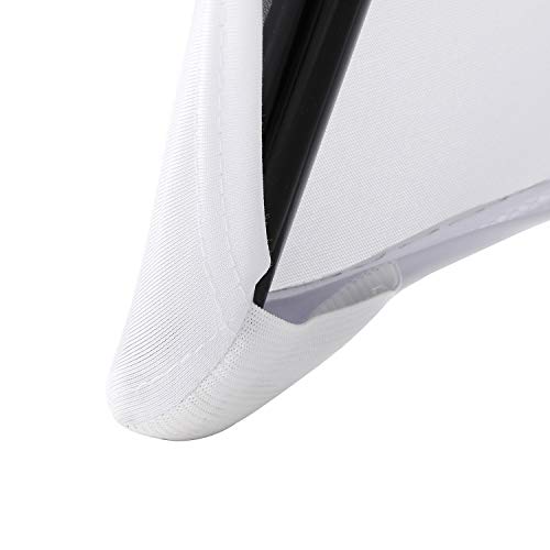 Peomeise White Spandex Chair Covers for Weddings (12pc)