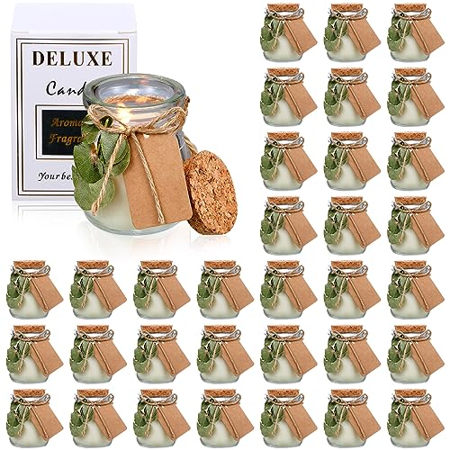 50 Sets Natural Soy Wax Candles for Weddings