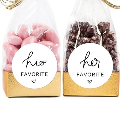 Wedding Candy Favor Stickers Set - 120 Pieces