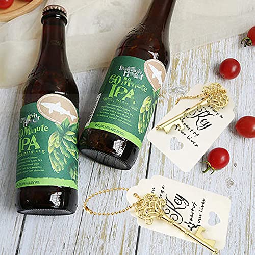 Vintage Skeleton Key Bottle Openers - 100 Pack