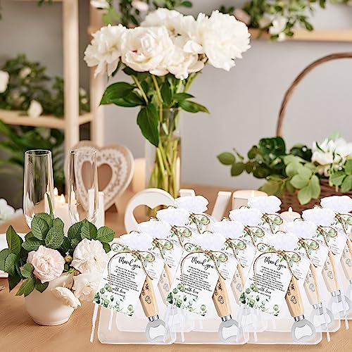 50 Wedding Favor Sets: Bottle Openers & Cards