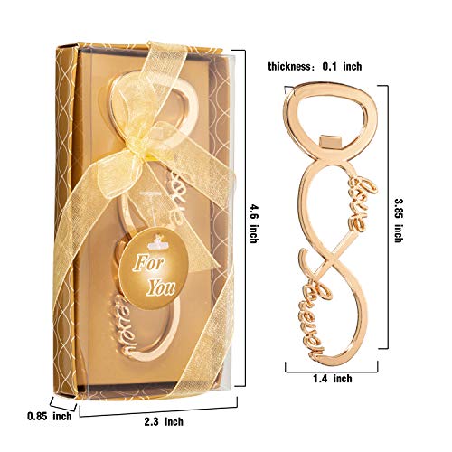 50 Love Forever Bottle Openers - Wedding Favors