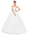 Ivory Ball Gown Wedding Dress for Women