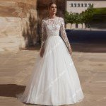 Charming Lace A-Line Wedding Dress for Brides