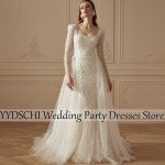 Custom Bridal Dresses 2025 Luxury Beaded Mermaid