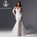Sweetheart Mermaid Wedding Dress with Detachable Sleeves