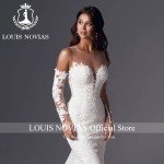 Sweetheart Mermaid Wedding Dress with Detachable Sleeves